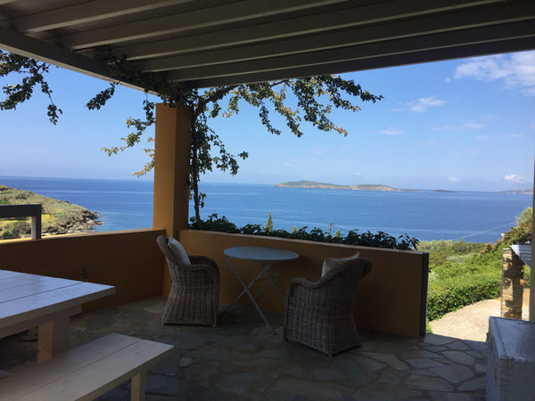 This luxury Greek villa is located on the tranquil cycladic beach of Agia Marina Athens, Greece Andros Greek Villa by the sea Entire home vacation rental 5002260