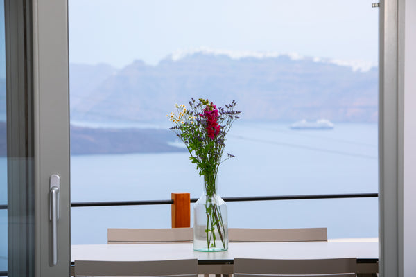 The perfect allocation of their space, make this suite ideal for couples but als  Honeymoon Suite with Caldera View and Private Pool Room in boutique hotel vacation rental 35055445