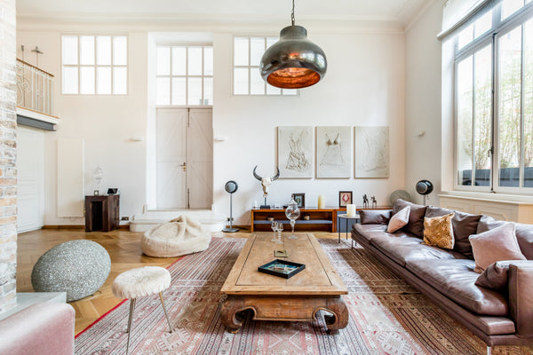 Sprawl out on a designer sofa encompassed by captivating artwork under coffered  Xàbia, Spain Magnificent Loft Apartment in the Latin Quarter Entire loft vacation rental 22622799