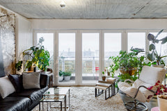 Chat as you cook in the open, industrial-style, cherry red kitchen. Oversize pri Brussels, Belgium Hip Loft Living on the 18th Floor with Panoramic City Views Entire condo vacation rental 23234496
