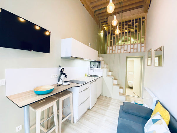 Atelier d’artiste au cœur du quartier de La Croix Rousse , accès à pied au Vieux Lyon, France Nid Douillet Chic Croix Rousse Entire rental unit vacation rental 770697824480488955