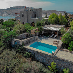 Villa Margarita covers a territory of 200sm and consists of two floors, connecte Greece Blue Vista Patmos Villa Margarita capacity 7people Entire villa vacation rental 36897519