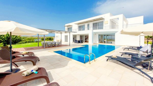 Brand New Unique Villa with Private Pool, Amazing Sea Views and 500 m to the Bea  Villa Efthea - Tersanas, Chania, Crete Entire villa vacation rental 32358649