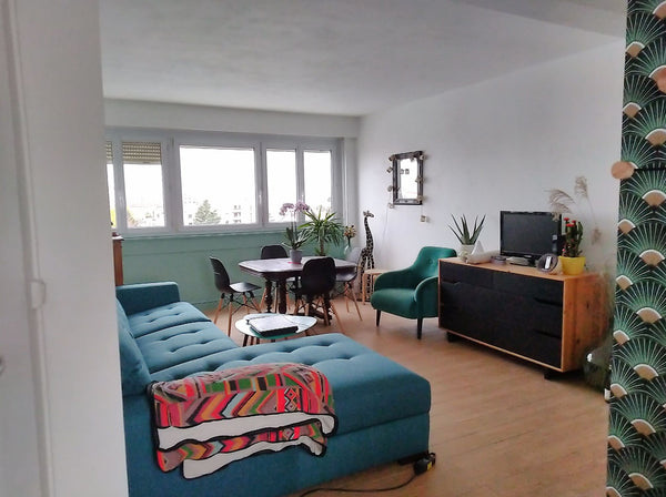 Une chambre est disponible dans mon appartement de 55m2. Elle est équipée d'un l Lyon, France Chambre Montplaisir/Montchat Private room in rental unit vacation rental 47151550