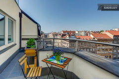One big and very bright room with a huge rooftop terrace, a shared bathroom and  Prague, Czechia Awesome rooftop terrace@center Private room in rental unit vacation rental 85884