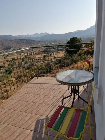 A large Studio (40 sqm) with amazing view in an ecological farm named Lasinthos   Large Studio with view in Lasinthos Eco Park Private room in bed and breakfast vacation rental 51688540