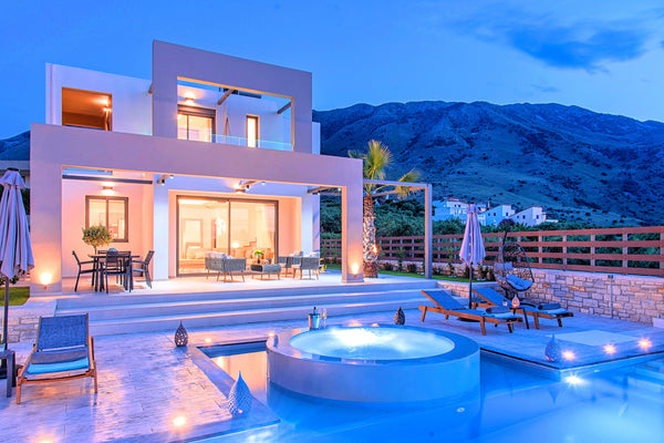 Nuzzled in a gorgeous setting, above the sun kissed beach of Georgioupolis in Cr London, United Kingdom Minoas Luxury Villa Heated Pool Entire villa vacation rental 43609278