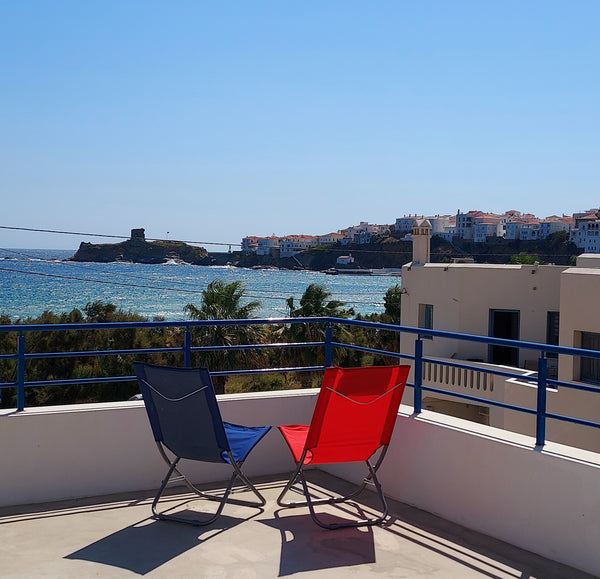 We have created a warm cycladic home with care, to welcome you. It is built just Andros, Greece The house of Nikos and Katerina 2 Entire home vacation rental 51467528