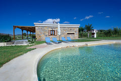 Iridanos Villa is a hospitable 3-bedroom stone built Villa with a private pool a Chania, Greece Iridanos Villa, 3 BD, pool, 550m from the beach Entire villa vacation rental 22756654