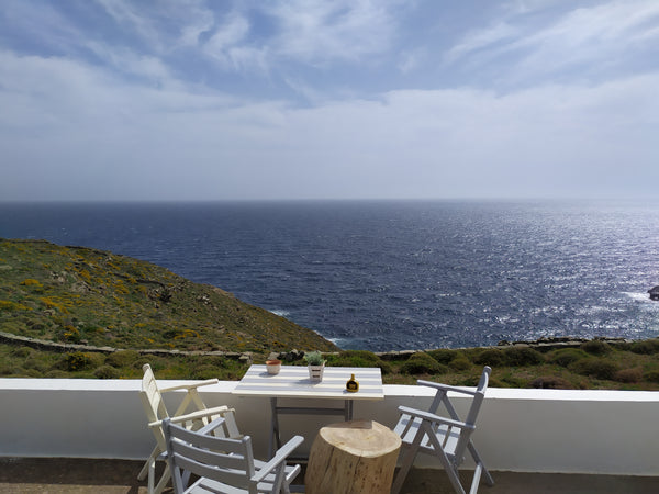 Lovely apartment with breathtaking view of the sea. Sunrise and fullmoon are the Faros, Greece Sofia Apartments sea view  (silver) Entire home vacation rental 12023063