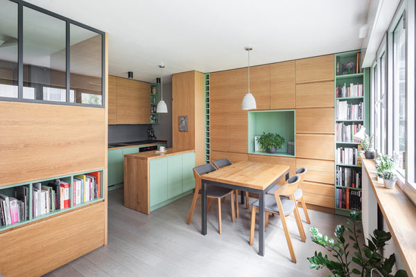 Luminous studio of 30m² with a semi-private mezzanine bed for 2 and a convertibl Paris, France Design Studio - Young & working class neighborhood Entire rental unit vacation rental 6821117