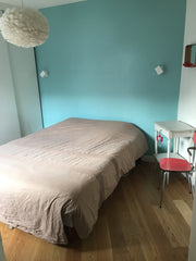 Chambre avec un lit double dans bel appart lumineux, spacieux et très calme. <br Paris, France Montmartre spacieux et calme Private room in rental unit vacation rental 13615040