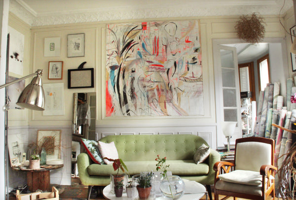 A lovely artist's apartment for 2 people (5 rooms). <br />Sunny, four fireplaces Paris, France Sunny artist's apartment (83m2) for 2 people. Entire rental unit vacation rental 23563656