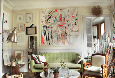 A lovely artist's apartment for 2 people (5 rooms). <br />Sunny, four fireplaces Paris, France Sunny artist's apartment (83m2) for 2 people. Entire rental unit vacation rental 23563656