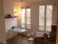 The studio is not so big but clean and nice to be, third floor, two windows and  Paris, France Nice studio "Menilmontant" Paris 20 Entire rental unit vacation rental 1537166