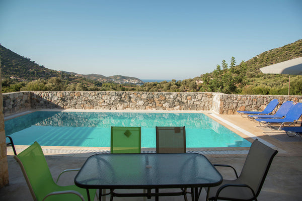 This countryside villa is in the Bali region of Crete in Greece, it can accommod Zürich, Switzerland Beautiful new stone villa, large private pool, privacy, view of bay Bali, NW Entire villa vacation rental 28681320