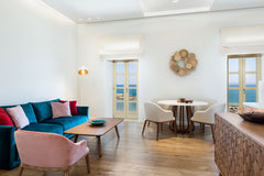 Featuring two spacious bedrooms with en-suite marble bathrooms and a separate li Greece Idomeneus 2-Bedroom Luxury Apartment with Sea View Entire serviced apartment vacation rental 24707926
