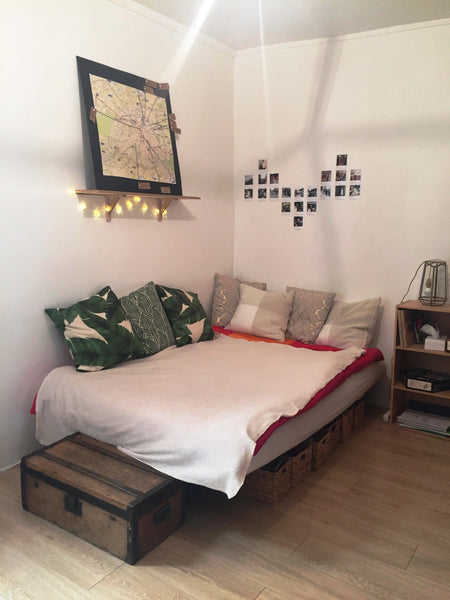 Chambre équipée d'un lit double (140x190), dans un charmant appartement de 45m2  Paris, France Appartement Canal Saint Martin / Buttes Chaumont Private room in rental unit vacation rental 17951844