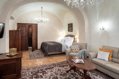 Deluxe Double Room offers views of the historical Royal Path and features elegan  Deluxe Double Room - Aurus Old Town Room in hotel vacation rental 48560620