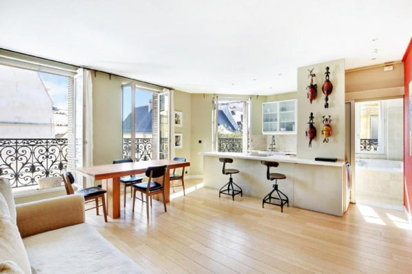 Deux grandes pièces (style loft de 65 m2) ouvertes sur 7 grandes fenêtres ensole Lyon, France Luxueux nid d'amour au coeur de Paris Entire rental unit vacation rental 23448357