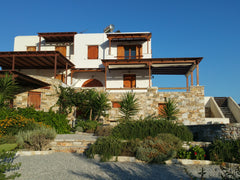 Excellent and quite location, large  beautiful garden with perfect sea view,  fr  Flintstones Summer House - Mikri Vigla Entire home vacation rental 19963229