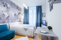 Stylish renovated apartment is ideally located in the city center (500 m from We Prague, Czechia CITY CENTER Modern Pricna 4 studio id: (73) Entire rental unit vacation rental 40857212