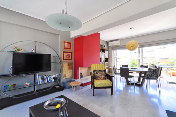 My unique artistic comfortable two bedroom apartment with fireplace and green te Cyprus Unique Central Artistic Flat Athens Entire condo vacation rental 695173