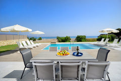 The lovely seafront Beach Villa II is the east of two 4-bedroom Beach Villas in  Chania, Greece Seafront Beach Villa, 4 BD, 3 BA, private pool! Entire villa vacation rental 48925592