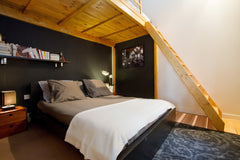 The apartment is ideally located in the heart of Paris, in a small street. It is Paris, France Charming & cozy music artist apartment Private room in rental unit vacation rental 4655069