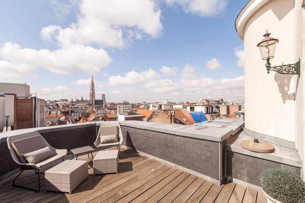 Brussels, Belgium Stylish airconditioned duplex with rooftop terrace Entire serviced apartment vacation rental 37762517