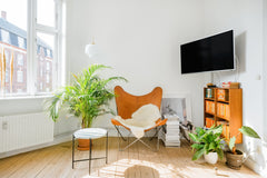 Feel the full hygge experience via the wood-burning stove, a blend of modern and Copenhagen, Denmark Light-Filled Scandinavian Design Apartment in Nordvest Entire rental unit vacation rental 20937902