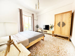 Uoo Home301 is a 60 sq.m flat with cozy two-bedroom.recently decorated with wood GR UooHome 301, Comfy mattress, Close  Subway, Aircon Entire serviced apartment vacation rental 38077733