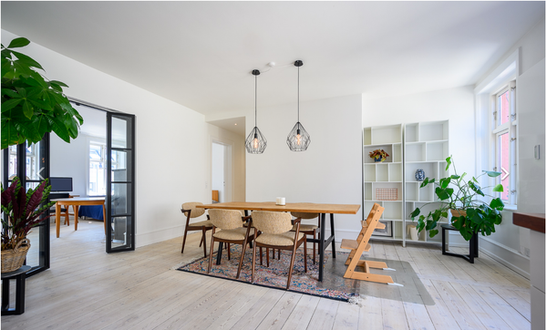 Spacious apartment with 3 separate bedrooms, a very large living room (can be us Copenhagen, Denmark 160m2 penthouse in 