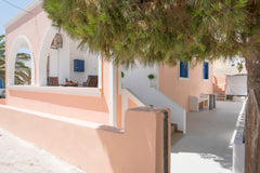 We are PINE HOUSE a detached house of 105 meters sq. With Pines at courtyard loc Pireas, Greece PINE HOUSE, SANTORINI, PERISSA 100mtrs from Sea Entire villa vacation rental 35695296