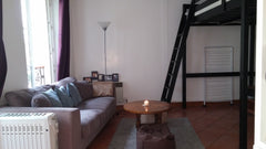 Idéalement situé à 2 min du métro place des fêtes ou télégraphe, à 5 minutes de  Paris, France Grand studio Paris 19eme Entire rental unit vacation rental 3575972