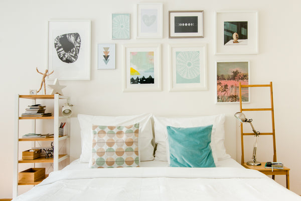Sink into the crisp, white sheets for a peaceful night's sleep at a sunlit retre Prague, Czechia Jan and Sarah's Rybna Studio Entire rental unit vacation rental 16359755