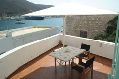 The apartment is 103 m², It has 3 bedrooms with windows looking at the sea, one   SOCHORO  - Neoclassical House  Amorgos Cycladic home vacation rental 33103278