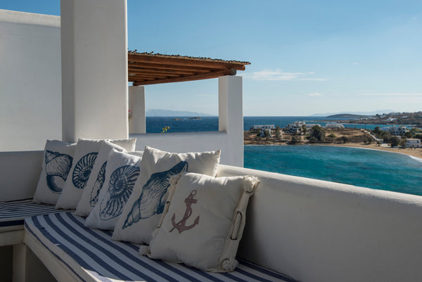 In a quiet location, holiday stylish Aiolos home can accommodate 6  people, on t Athens, Greece Aiolos home, amazing sea view, 2min from Logaras Entire rental unit vacation rental 16106913