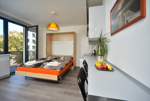 Brand new modern flat with balcony in top location just next to  underground sta Prague, Czechia New design flat just next to subway! Free parking. Entire rental unit vacation rental 33247632