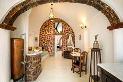 Situated at the most privileged spot in the island.Enjoy The sunset from the pri Imerovigli, Greece Red stone suite with private hot tub Entire bed and breakfast vacation rental 12838368