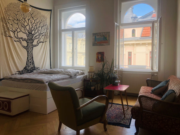 A spacious sunny room in an old vintage Architecture Viennese Building, near Vol Vienna, Austria A bright spacious private room in a flat share! Private room in rental unit vacation rental 36327644