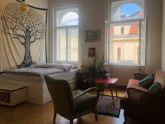 A spacious sunny room in an old vintage Architecture Viennese Building, near Vol Vienna, Austria A bright spacious private room in a flat share! Private room in rental unit vacation rental 36327644
