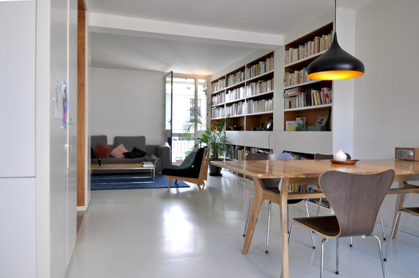 In the center of the Belleville/Menilmontant area, this warm apartment designed  Paris, France An architect's flat in Belleville Entire rental unit vacation rental 3723214