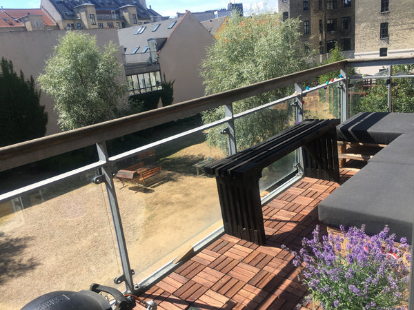 A modern building with balcony turning West facing a large garden making it a ni Copenhagen, Denmark City appartment in Vesterbro with sunny balcony Entire rental unit vacation rental 26745504