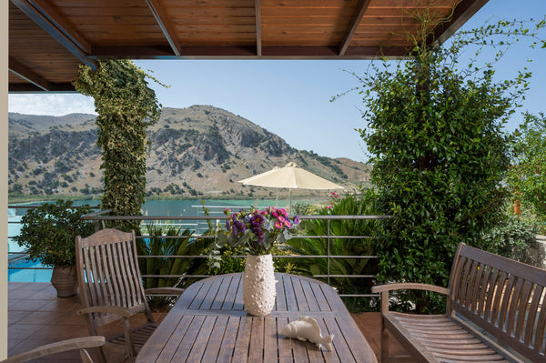 The Bluefairy villas stand next to each other though there are wooden partitions Crete, Greece Bluefairy villas with the lake view Entire villa vacation rental 1286965