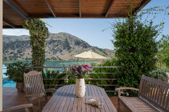 The Bluefairy villas stand next to each other though there are wooden partitions Crete, Greece Bluefairy villas with the lake view Entire villa vacation rental 1286965