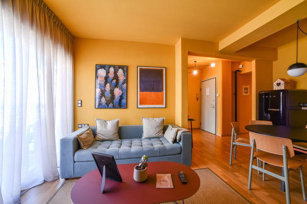 Guests visiting Olala Kolonaki Boutique Apartment 4 love this chic flat's big ba Barcelona, Catalonia, Spain Olala Kolonaki Boutique Apartment 4 | Big Balcony Entire rental unit vacation rental 28177624