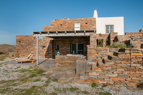 Authentic kea house is located on a cliff with a beautiful view, quite remote bu Athens, Greece Authentic Kea island house Entire condo vacation rental 20631920