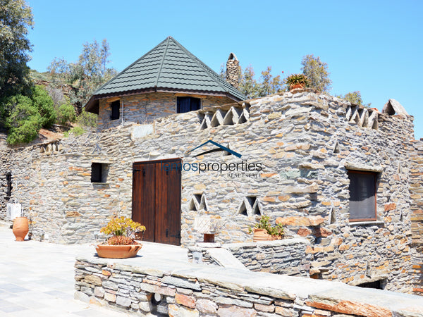 The villa is in the area of Koundouros, overlooking the the Bay of Koundouros, w Athens, Greece Traditional stone built windmill with a sea view Entire villa vacation rental 17432205
