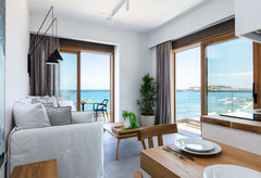The Superior Apartment Sea View consists of 1 bedroom with 1 double and 1 sofa b Rethimnon, Greece North Coast - Superior Apartment with Sea View Room in boutique hotel vacation rental 41971630